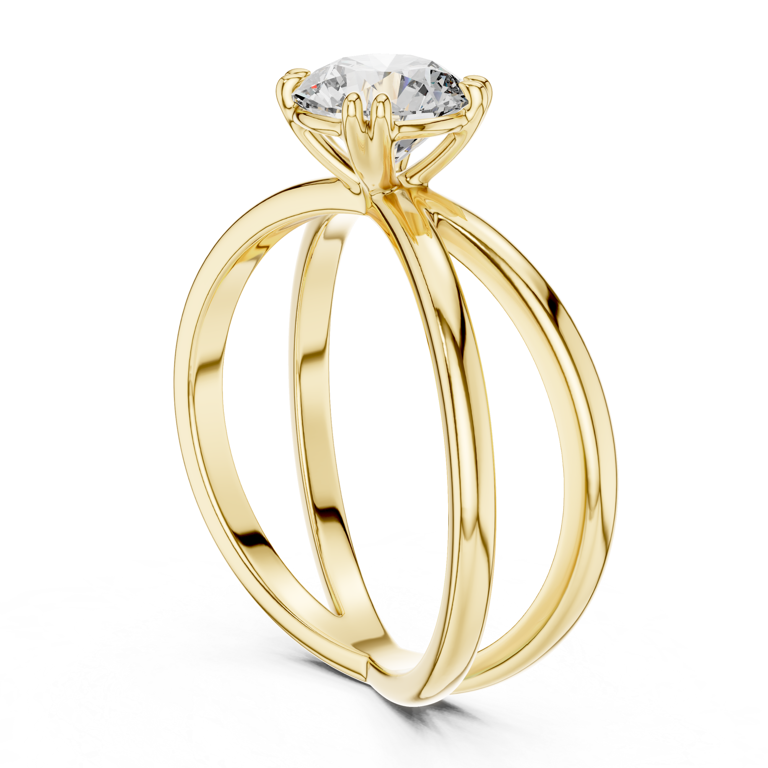 Round Solitaire Lab Grown Diamond Ring