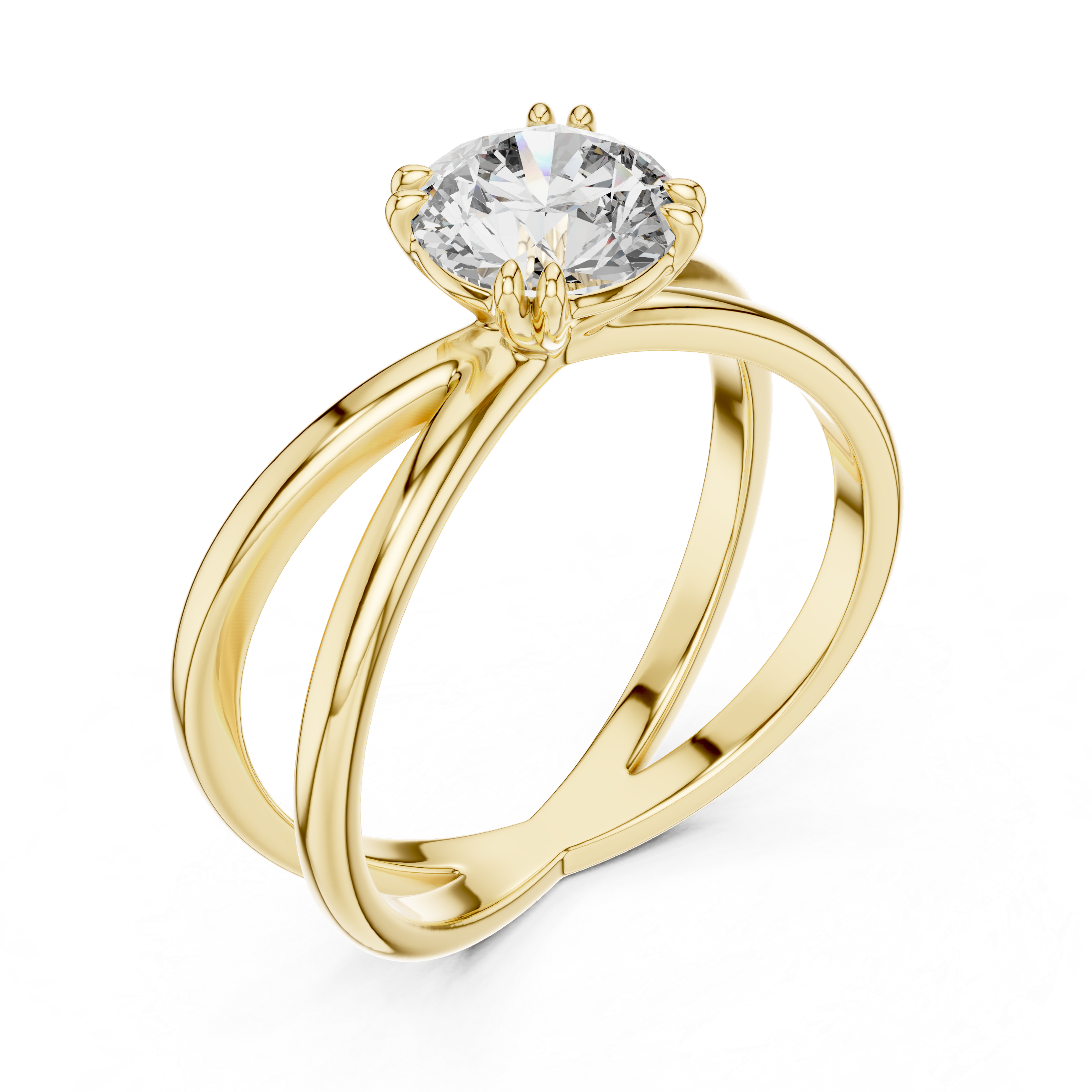 Round Solitaire Lab Grown Diamond Ring