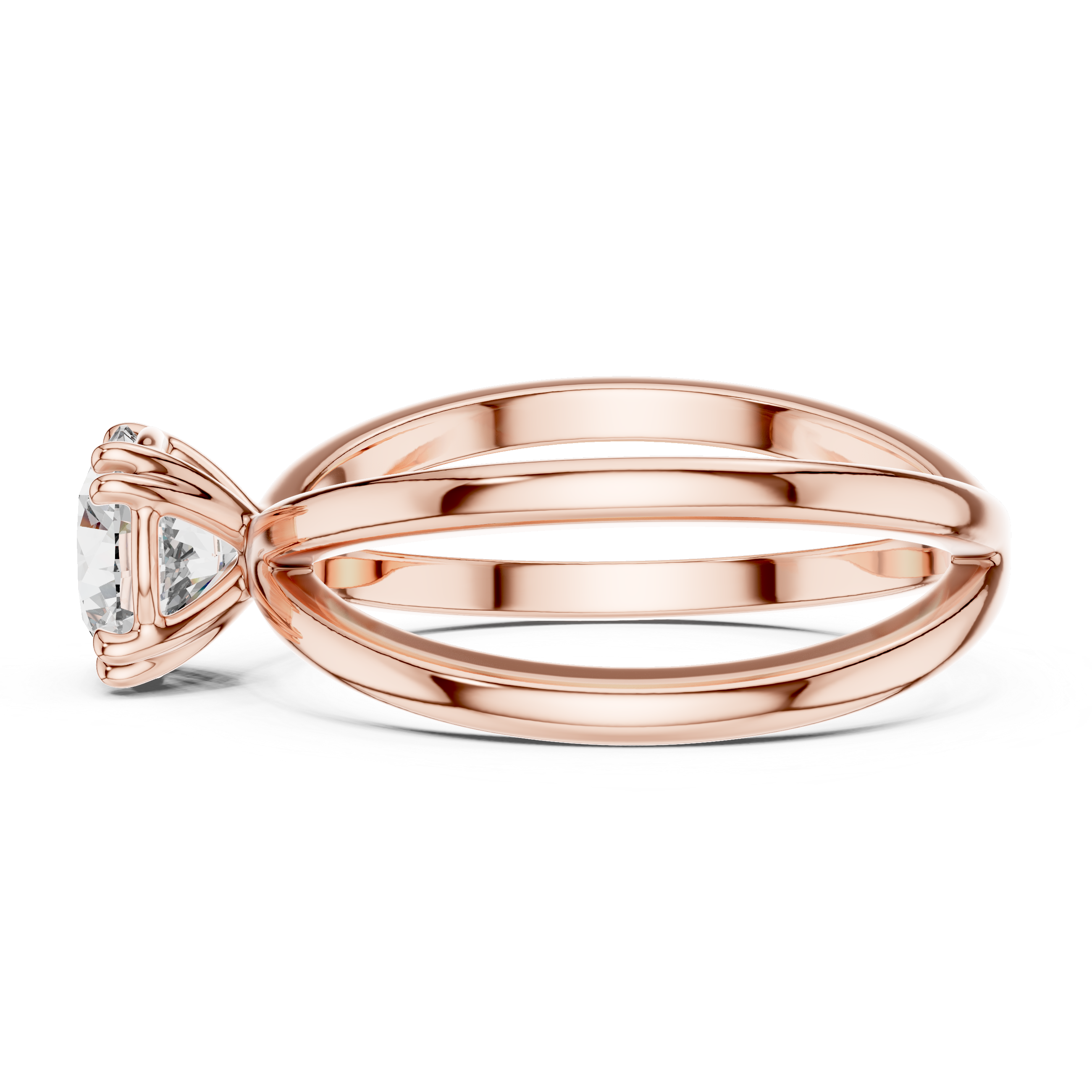 Round Solitaire Lab Grown Diamond Ring