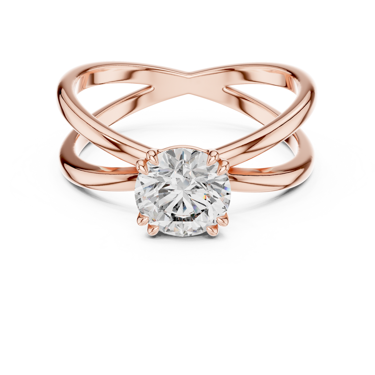 Round Solitaire Lab Grown Diamond Ring