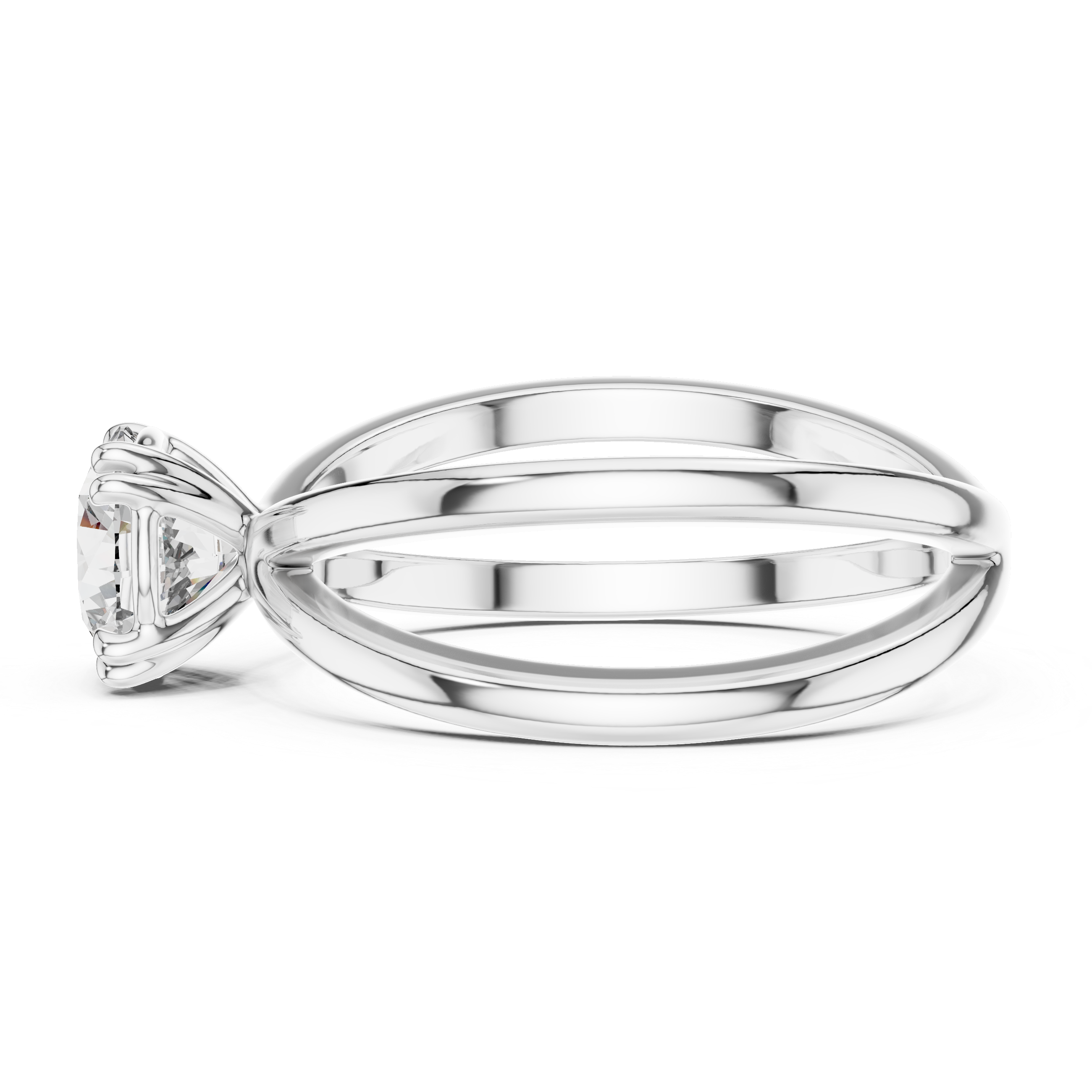 Round Solitaire Lab Grown Diamond Ring