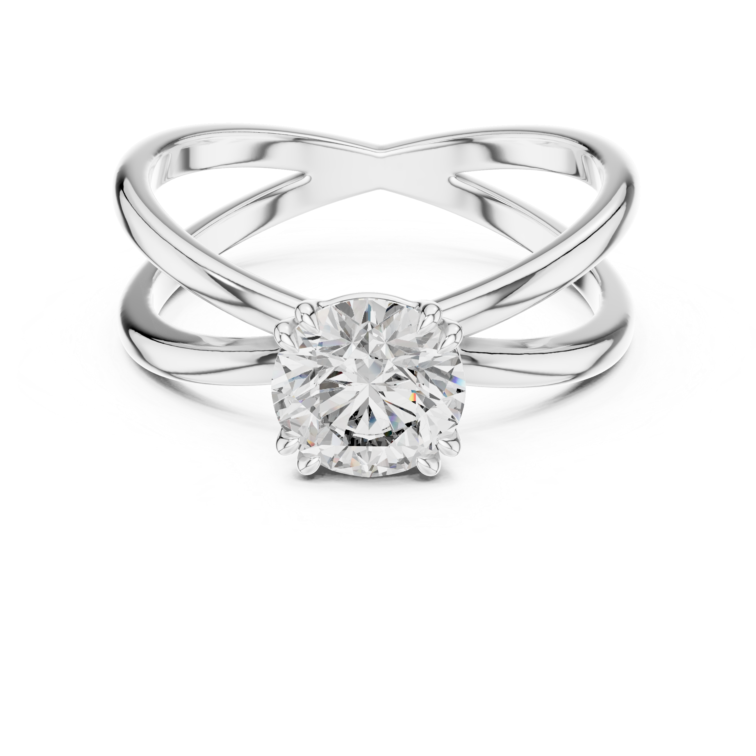Round Solitaire Lab Grown Diamond Ring