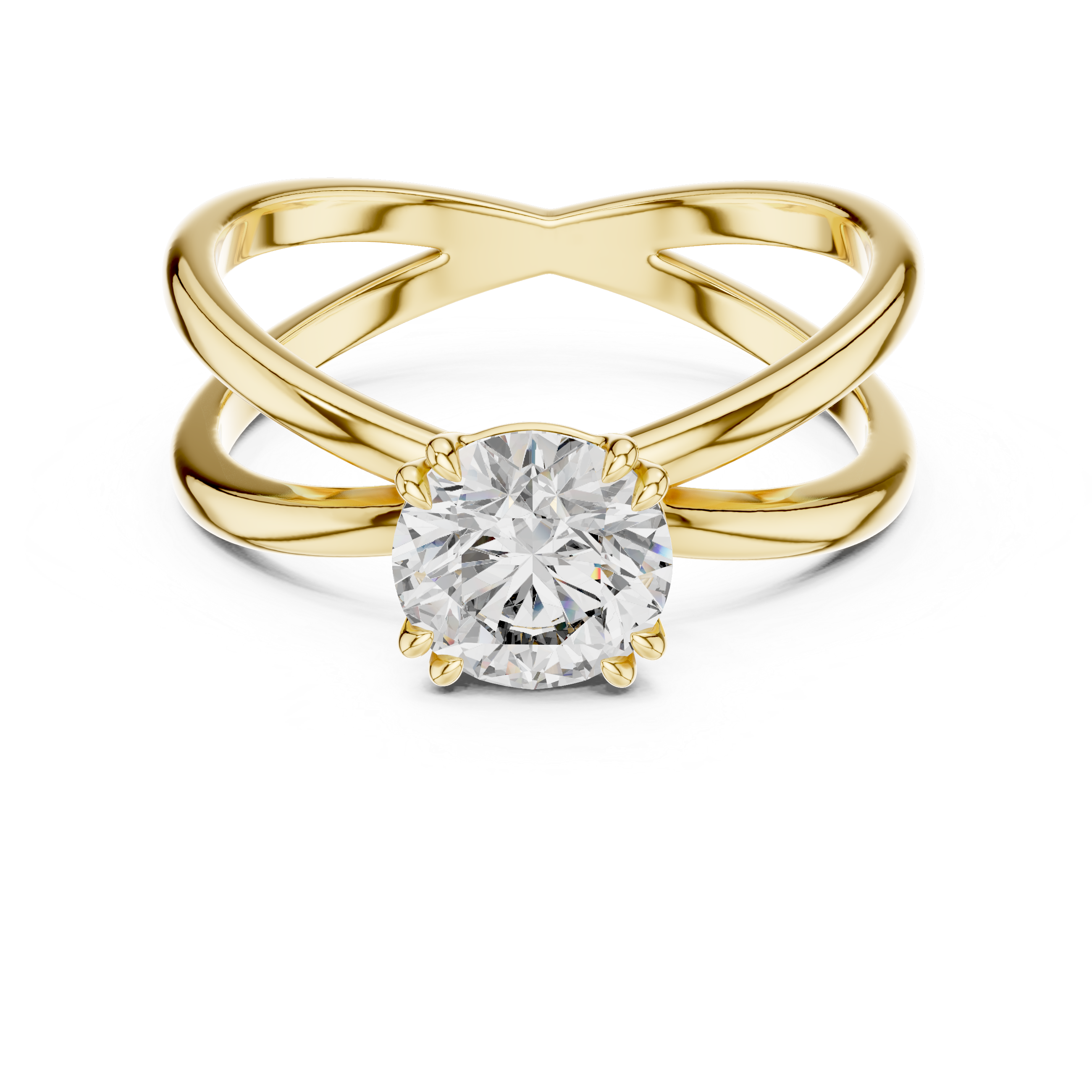 Round Solitaire Lab Grown Diamond Ring