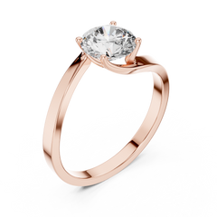 Round Solitaire Lab Grown Diamond Ring