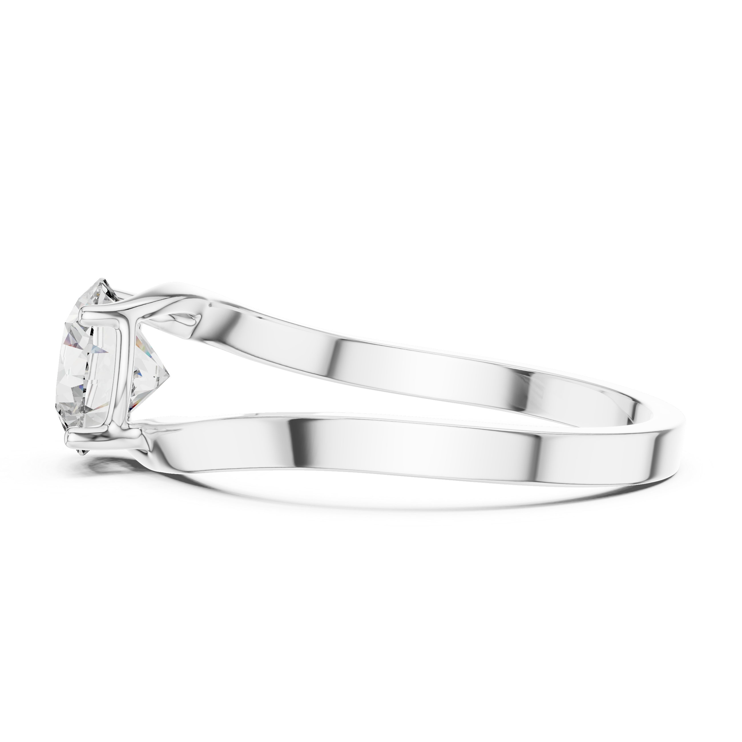 Round Solitaire Lab Grown Diamond Ring