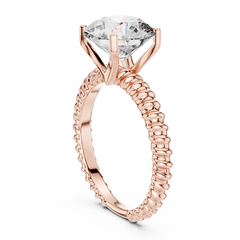 Round Solitaire Lab Grown Diamond Ring
