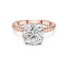 Round Solitaire Lab Grown Diamond Ring