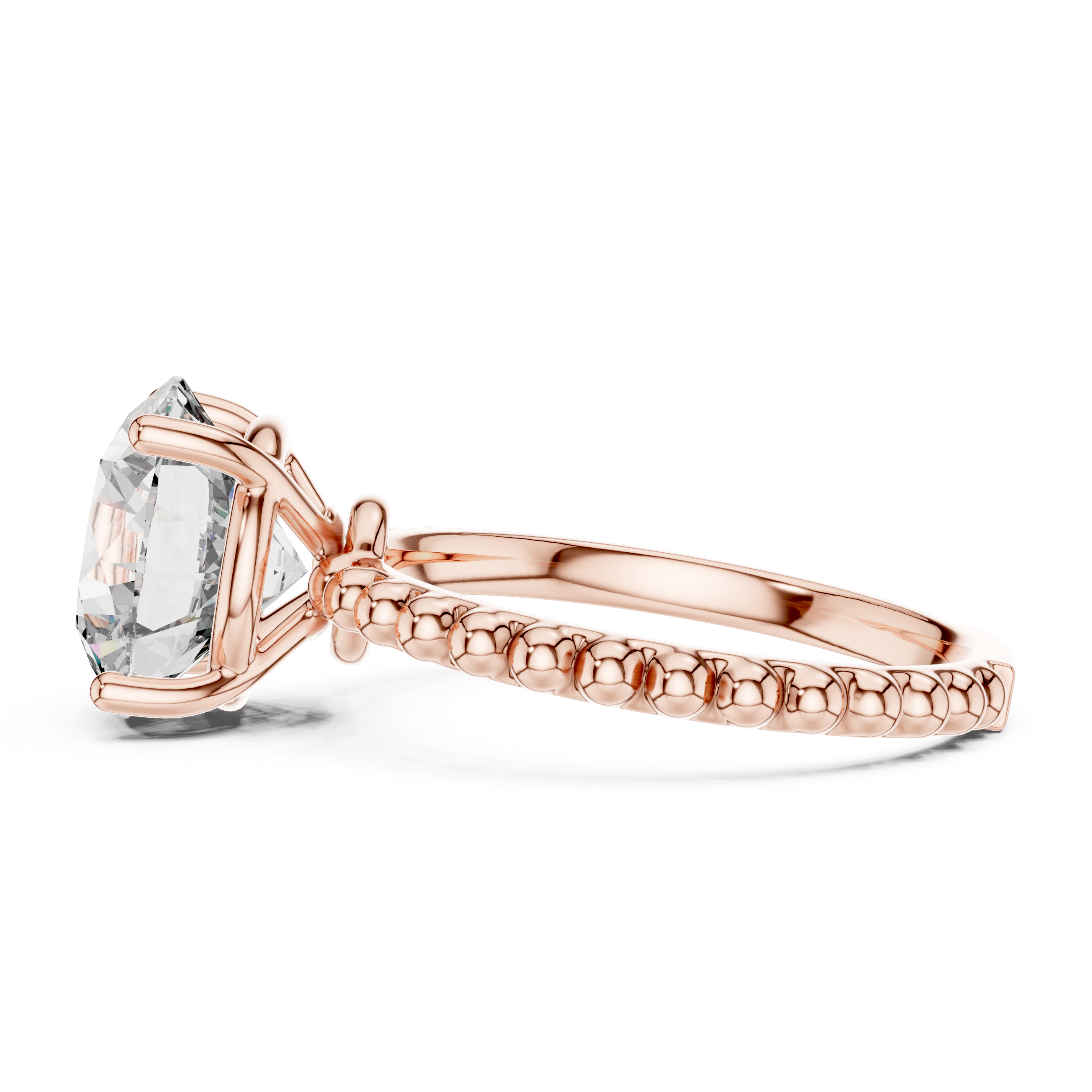 Round Solitaire Lab Grown Diamond Ring