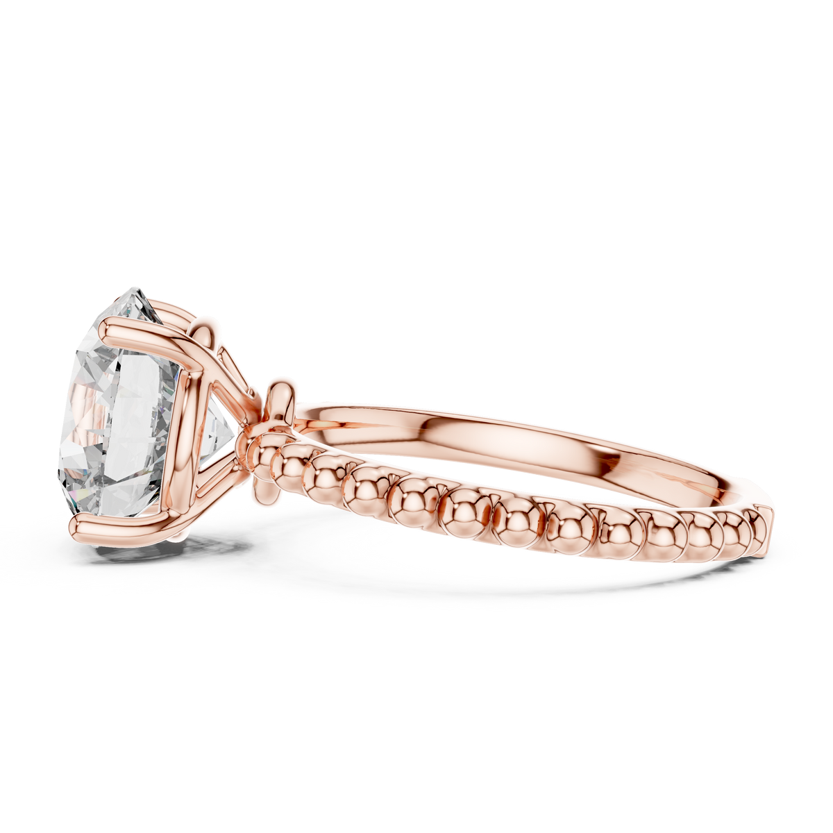 Round Solitaire Lab Grown Diamond Ring