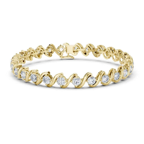 Round Tennis Lab Grown Diamond Bracelet