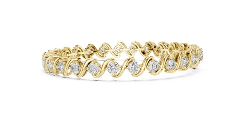 Round Tennis Lab Grown Diamond Bracelet