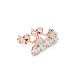 Princess Stud Lab Grown Diamond Earrings