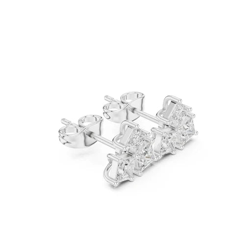 Princess Stud Lab Grown Diamond Earrings