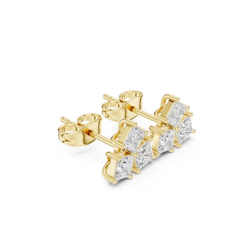 Princess Stud Lab Grown Diamond Earrings
