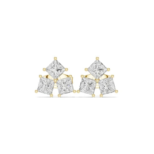 Princess Stud Lab Grown Diamond Earrings